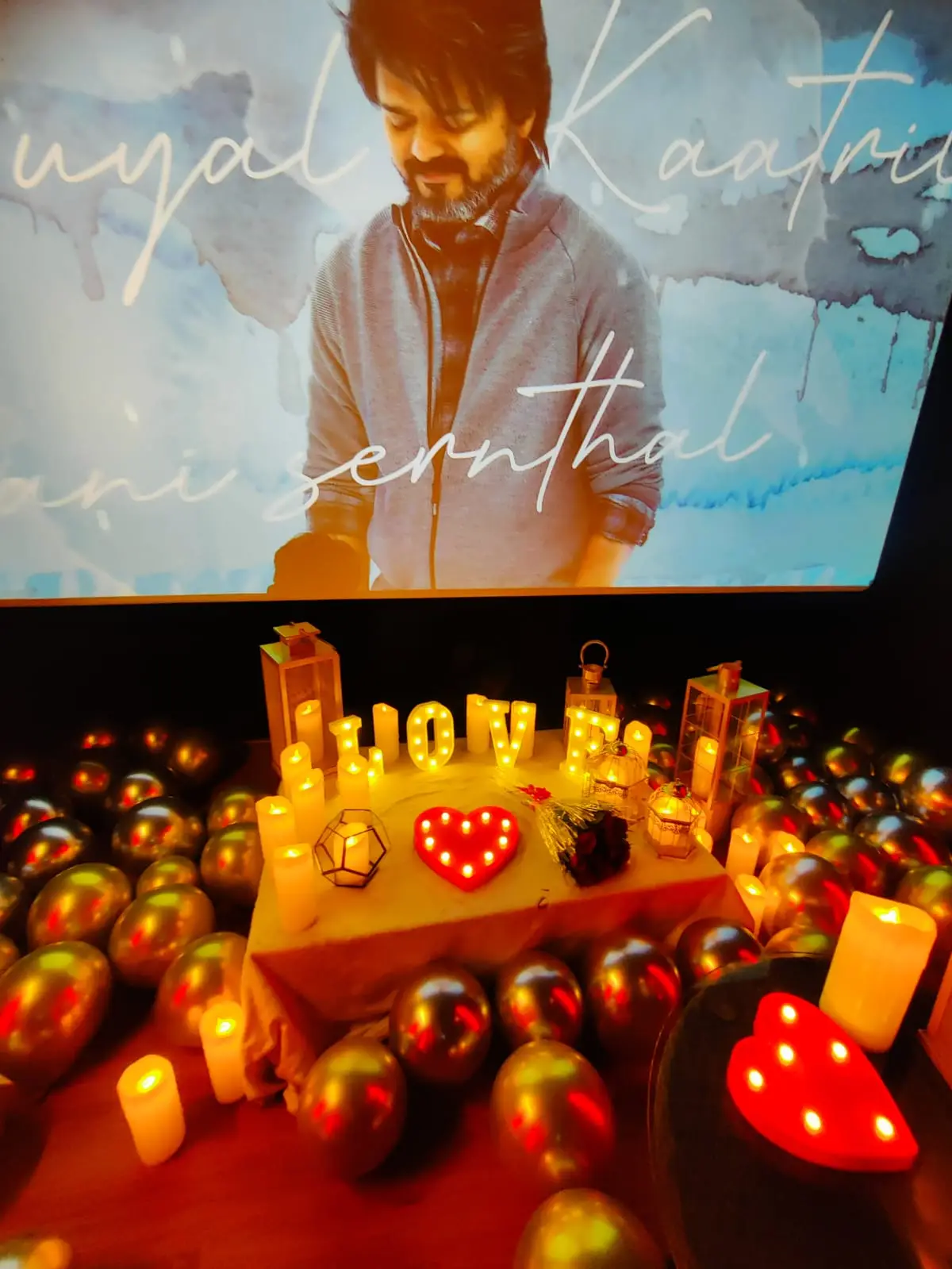 Surprise in Theatre for birthday